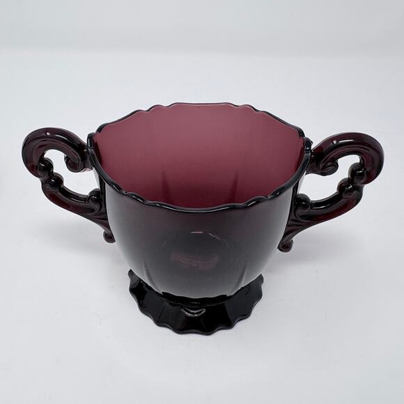 Vintage Cambridge 3400/68 Amethyst Open Sugar and Creamer Set 1940s/50s - Picture 10 of 14